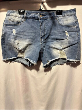 JEANS Distressed Denim Jean Shorts Size XXL